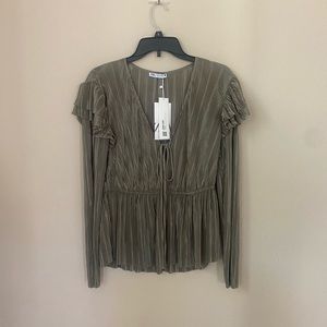 Ruffled pleated Blouse